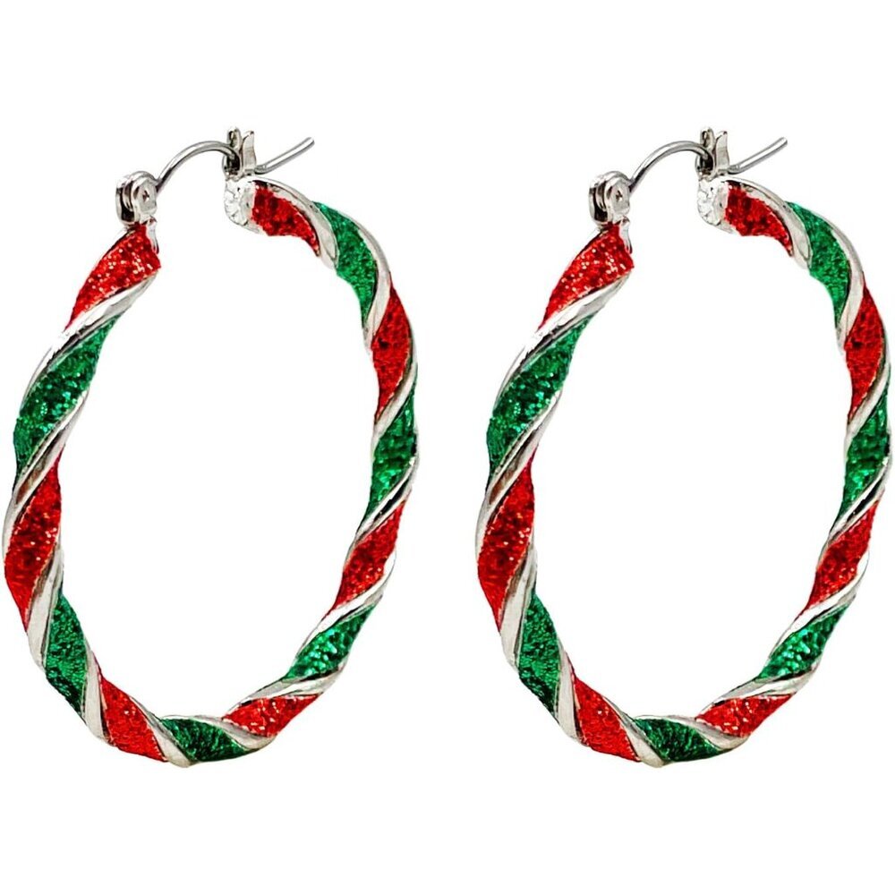 Christmas Earrings for Women,Christmas Tree Santa Bulb Bell Drop Dangle Earrings